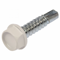 10T62TUX0Z/DW 10-16 X 5/8 U/S HWH SDS DURALUME WHITE  ZINC